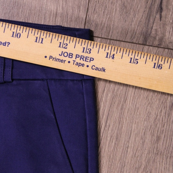 0357 Stradivarius Slim Fit Trousers Women’s Size 4 (Blue) - Picture 6 of 7